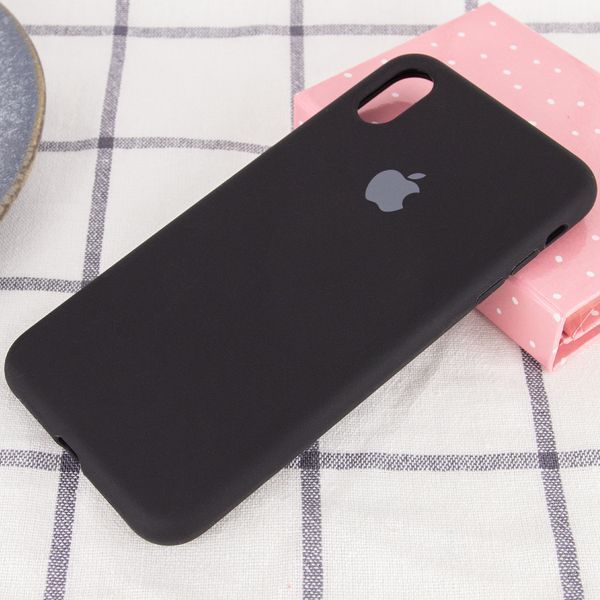 Чехол Silicone Case для Iphone X / XS Черный / Black 48545