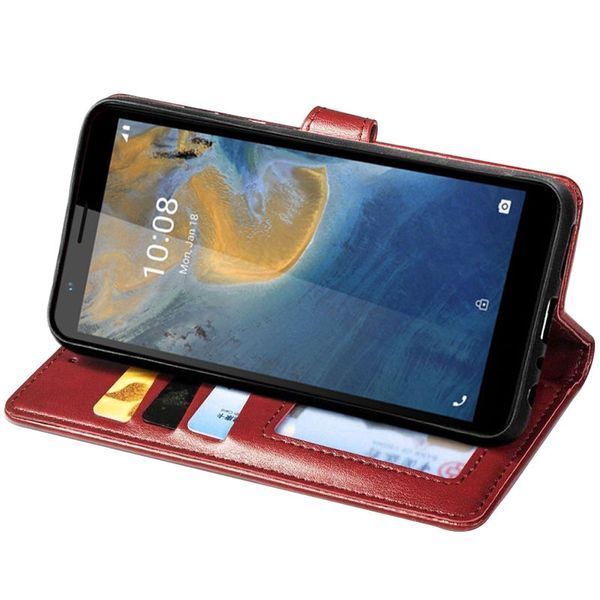 Чехол-книжка ETMA Gelan для ZTE Blade A31 Красный 59691