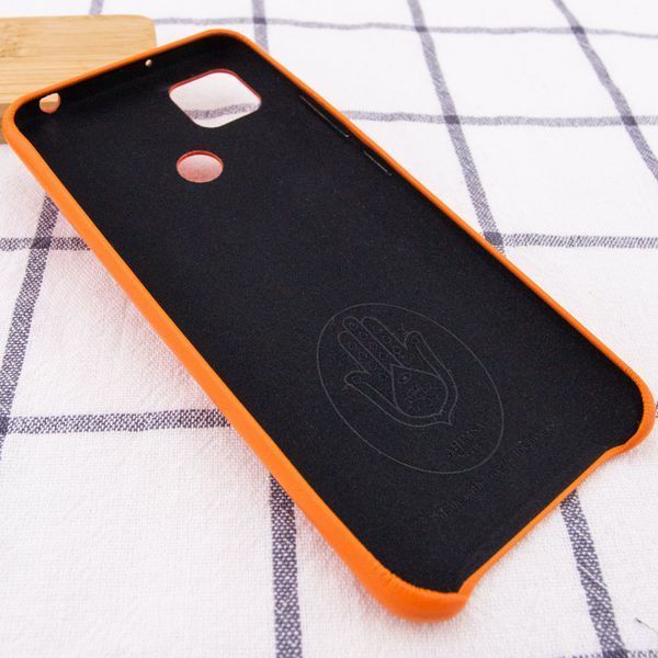 Защитный чехол Leather Case для Xiaomi Redmi 9C / Redmi 10A Оранжевый 48104