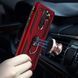 Протиударний чохол Serg Magnet Ring для Xiaomi Redmi Note 8 Pro Червоний 38573 4