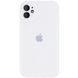 Чехол Silicone Case с защитой камеры для Iphone 12 Белый / White 53015 1