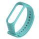 Ремінець Silicone Rhomb для Xiaomi Mi Band 3/4 Бірюзовий 52175