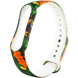 Ремешок с рисунком для Xiaomi Mi Band 5/6 Папоротник / Черный 68426