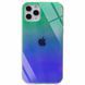 Чехол TPU+Glass Gradient Rainbow для Iphone 11 Pro Max Зеленый 38659 1