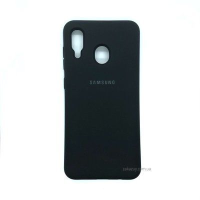 Чехол Silicone Cover для Samsung A205 / A305 Galaxy A20 / A30 Black 34240