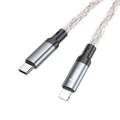Кабель Hoco U112 PD Type-C to Lightning 20W 1м Gray 83702