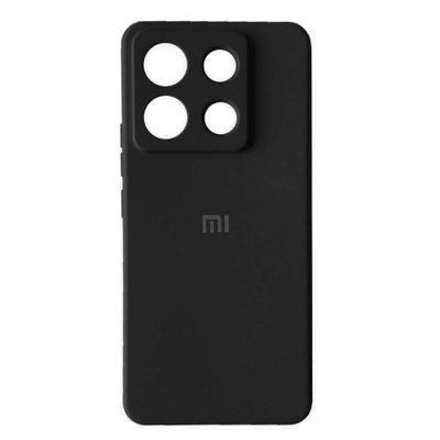 Чехол Silicone Case 360 с защитой камеры для Xiaomi Redmi Note 13 5G Black