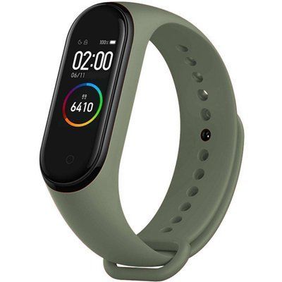Ремешок Silicone для Xiaomi Mi Band 3/4 Оливковый / Olive 45963