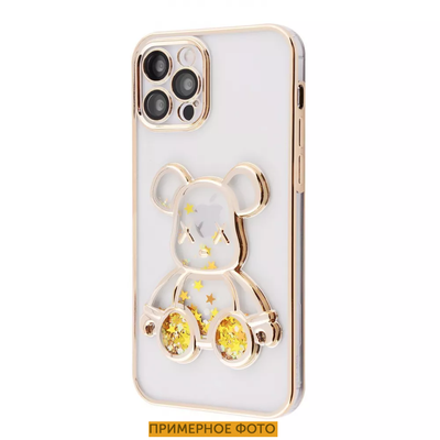 Чохол Shining Bear з блискітками для Iphone XR Gold 80300