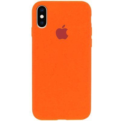 Чехол Silicone Case 360 для Iphone X / XS Оранжевый / Apricot 53231