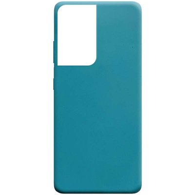 Чохол Matte для Samsung Galaxy S21 Ultra Синій / Powder Blue 53911