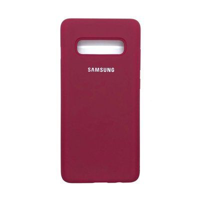 Чехол Silicone Cover для Samsung G975 Galaxy S10 Plus Hot Pink 34291
