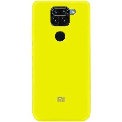 Чехол Silicone Cover A для Xiaomi Redmi Note 9 / Redmi 10X Желтый / Flash 43241