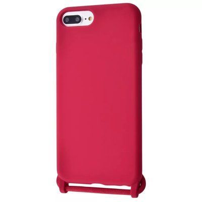 Чехол со шнурком WAVE Lanyard Case для Iphone 7 Plus / 8 Plus Rose red 56271
