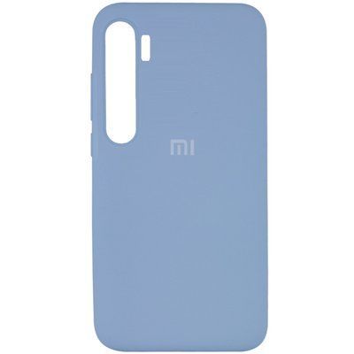Чохол Silicone Cover для Xiaomi Mi Note 10 / Mi Note 10 Pro Блакитний / Mist blue 38491