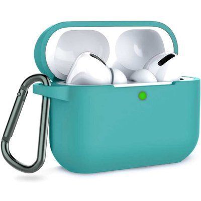 Чохол Silicone Case з карабіном для Apple Airpods Pro М'ятний / Mint 39568