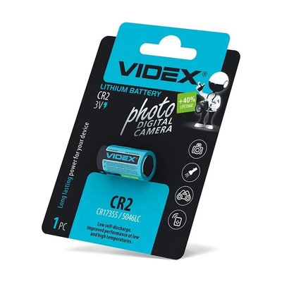 Батарейка VIDEX CR2 LITHIUM 1шт 84055