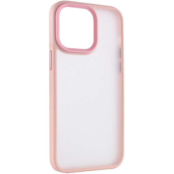 Чехол Metal Buttons для Iphone 14 Pro Max Розовый 69026