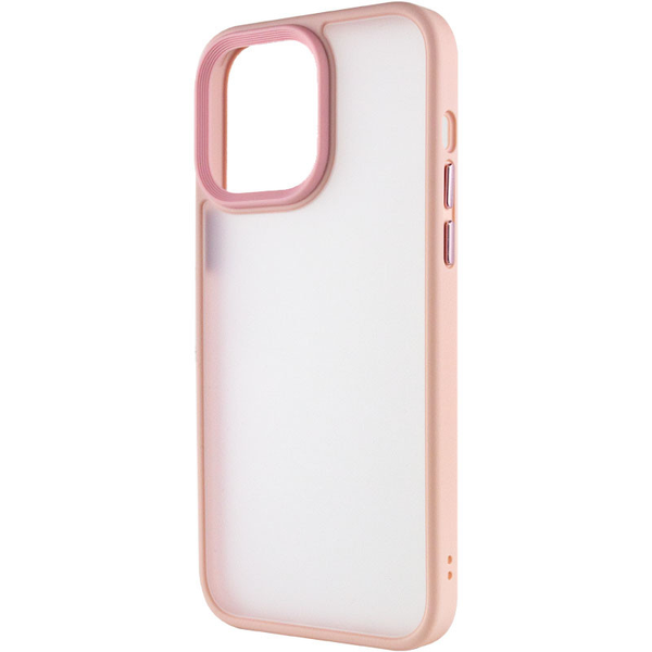 Чехол Metal Buttons для Iphone 14 Pro Max Розовый 69026