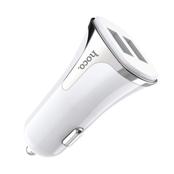 Автомобільний зарядний пристрій Hoco Z31 Quick Charge 3.0 2USB / 3.4A White 44618