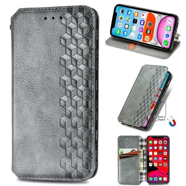 Чехол-книжка ETMA Cub для Xiaomi Redmi 10C / Poco C40 Серый 83197