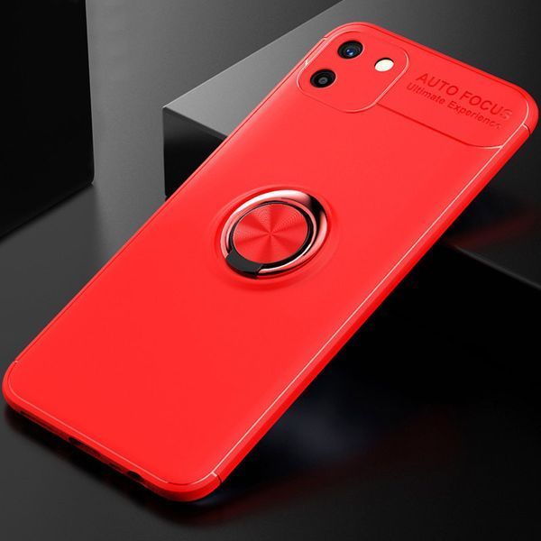 Чехол Din Color Magnet Ring для Realme C11 2020 Красный 52948