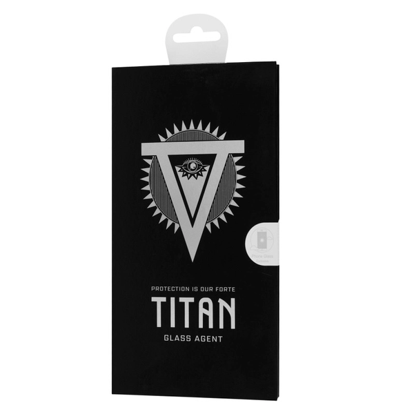Захисне скло Антишпигун TITAN Agent для Iphone 12 Pro Max Black 85073