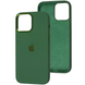 Чехол Silicone Case Metal для Iphone 13 Зеленый / Clover 80600