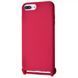 Чехол со шнурком WAVE Lanyard Case для Iphone 7 Plus / 8 Plus Rose red 56271
