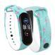 Ремешок с рисунком для Xiaomi Mi Band 5/6 Фламинго / Бирюзовый 44118