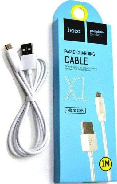 Кабель Hoco X1 USB to MicroUSB 1м White 36691