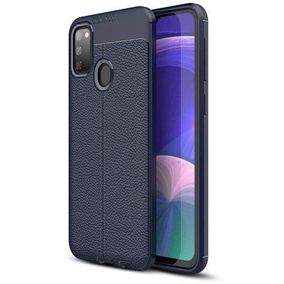 Чехол Imkoz с имитацией кожи для Samsung Galaxy M30s / M21 Blue 39068
