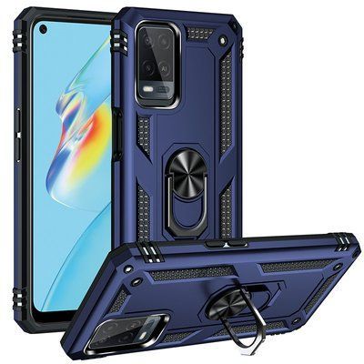 Протиударний чохол Serg Magnet Ring для Oppo A54 Темно-синій 57729