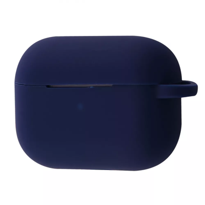 Чохол Silicone Shock-proof з карабіном для Apple Airpods Pro Dark blue 60828