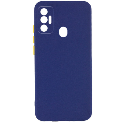 Чехол Square Full Camera для Tecno Spark 7 Синий 65210