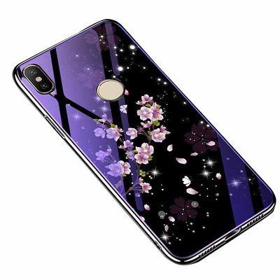 Чохол TPU+Glass Fantasy для Xiaomi Redmi Note 5 / 5 Pro Flowers 31375
