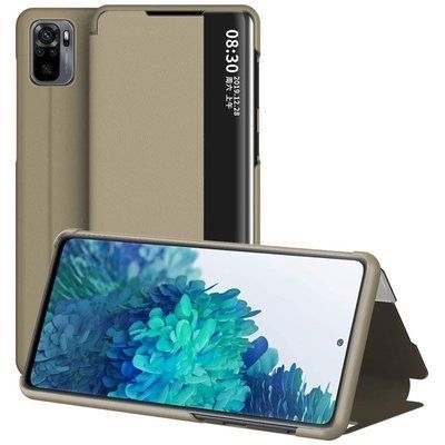 Чехол-книжка Smart View для Xiaomi Redmi Note 10 / Note 10s / Poco M5s Золотой 54537