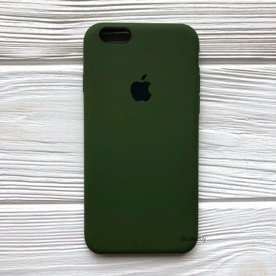Чехол Silicone Case для Iphone 6 / 6s Хаки / Khaki 33737