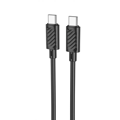 Кабель Hoco X88 Magic silicone 60W Type-C to Type-C 1м Black 83103