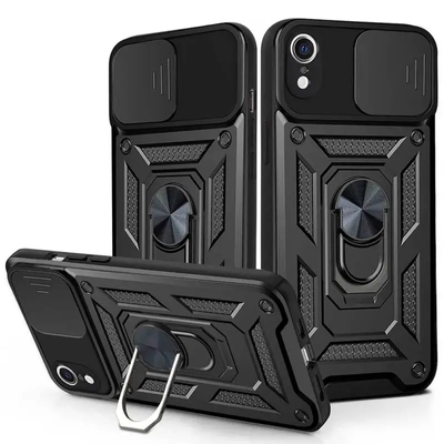 Протиударний чохол Camsh Serg Ring для Iphone XR Black 87413