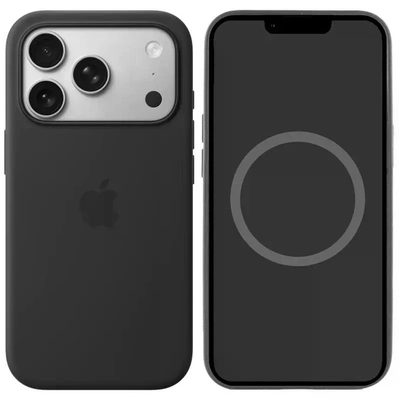 Чохол Silicone case Magsafe для Iphone 17 Pro Max Black