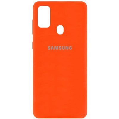 Чехол Silicone Cover для Samsung Galaxy M30s / M21 Оранжевый / Neon Orange 54789
