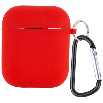 Чехол Silicone Case для Apple Airpods 1/2 Красный / Red 66971