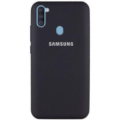 Чохол Silicone Cover для Samsung Galaxy A11 / M11 Чорний / Black 42285
