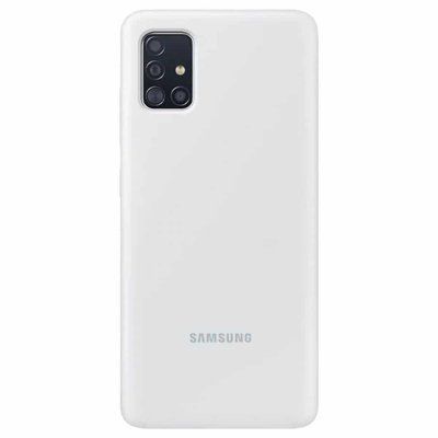 Чехол Silicone Cover для Samsung Galaxy A51 Белый / White 39732