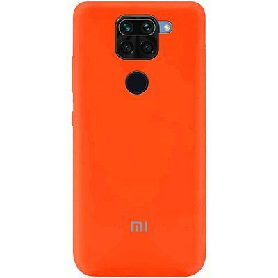 Чехол Silicone Cover A для Xiaomi Redmi Note 9 / Redmi 10X Оранжевый / Neon Orange 43247