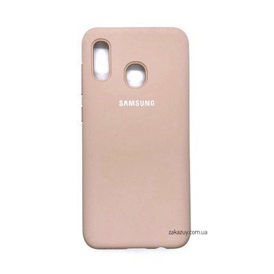 Чехол Silicone Cover для Samsung A205 / A305 Galaxy A20 / A30 Pink Sand 34246