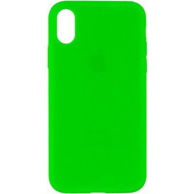 Чехол Silicone Case 360 для Iphone X / XS Зеленый / Neon green 53236