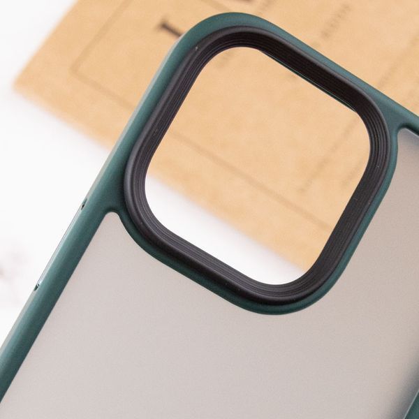 Чохол Metal Buttons для Iphone 15 Pro Зелений 81747