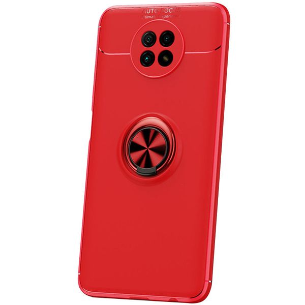 Чехол Din Color Magnet Ring для Xiaomi Redmi Note 9T Красный 52954